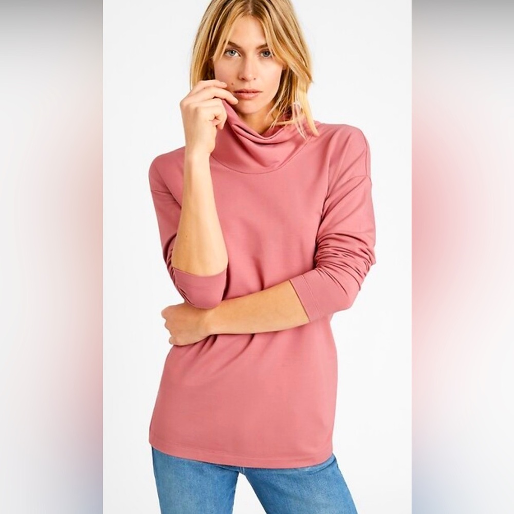 Banana Republic Dusty Rose Cowl Neck Sweater